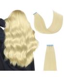 AGMITY Tape in Hair Extensions Human Hair Platinum Blonde #60 20 inches 20pcs 50g/pack Straight Seamless Skin Weft Tape in Human Hair Extensions (24 inches #60 Platinum Blonde) 24 inch #60 Platinum Blonde - Buy Online on SooperMarket.com