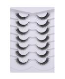 Pooplunch False Eyelashes Extension Look Cat Eye Natural Lashes 8D Volume Fluffy Wispy Short Faux Mink Lashes 7 Pairs Pack Delicate|3-12MM - Buy Online on SooperMarket.com