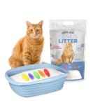Alpha Paw Genius Cat Litter - 5-Color Health Indicator, Odor Eliminating, Non-Stick Crystals, High Absorption - Unscented, 1 Cat - Buy Online on SooperMarket.com