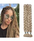 Tess Braids Extensions - Art Hair Crochet Jumbo Braids 1PC 165g | Mittelblond 100cm | Synthetic Braiding Hair #24 - Buy Online on SooperMarket.com