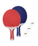 STIGA Flow Outdoor 2-Player Table Tennis Set Includes Two Outdoor Rackets and Two Outdoor Balls - Buy Online on SooperMarket.com