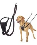 HALTI No Pull Harness Size Medium Professional Dog Harness to Stop Pulling on the Lead Easy to Use Anti-Pull Training Aid Adjustable Reflective and Breathable For Medium Dogs Black - Buy Online on SooperMarket.com