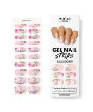 MOYOU LONDON Semi Cured Gel Nail Strips 20 Pc. Gel Wraps for Nails Get 1 Free UV Lamp When You Get 3 or More Easy Apply & Remove for Salon-Quality Manicure -Flower Bouquet - Buy Online on SooperMarket.com