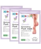 3 -pack foot mask cornea and dead skin remove foot peeling mask anti -aging exfoliating socks footpalm mask cornea socks peeling baby feet for women & men - Buy Online on SooperMarket.com