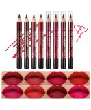 Beteligir 8 Colors Matte Lip Liner Set - Long Lasting Pencil | Smooth & Non-Drying | Cruelty-Free (01) - Buy Online on SooperMarket.com