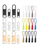 WD & CD 27-Piece Universal Zipper Replacement Kit | Metal Zipper Pulls & Extensions for Easy Repair - Buy Online on SooperMarket.com