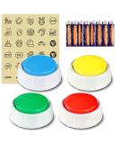 SuplutuX Recordable Training Buttons for Dog Dog buttons talk Training with 30 Patterns of Stickers Training Buttons for Dogs Puppy & Pets (Pack of 4) Pack of 4 - Buy Online on SooperMarket.com