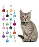 Molain 16 Pcs Cat Dog Collar Bells Jingle Bell for Cat Collar Dog Collar Charms Colourful Pet Small Bells with Clasps Pet Collar Accessories Festival Party DIY Crafts Decoration - Buy Online on SooperMarket.com