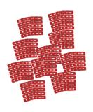 POFET 50pcs Red Disposable Peel Off Tape | Nail Art Leak-proof Skin Barrier Polish Protector Cover Guard - Perfect for Manicures - Buy Online on SooperMarket.com