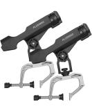 PLUSINNO Fishing Boat Rods Holder with Large Clamp Opening 360 Degree Adjustable Fishing Rod Racks Folding Holder RH20 MAX OPENING 1.97 inch 2PACK - Buy Online on SooperMarket.com