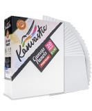 Artist Quality 8x10 Canvas Boards - 20 Pack, Triple Primed with Gesso, Pure Cotton, Individually Wrapped - Buy Online on SooperMarket.com