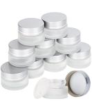 20ml Glass Cream Jar - Empty Cosmetic Container with Screw Cap for Creams Lotions & Travel - Set of 9 Silver - Buy Online on SooperMarket.com