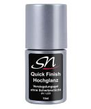 Sn nail design quick finish high -gloss sealing gel without sweat layer high gloss uv & led flex gel for gel nails acrylic nails and chrome effect nail angel clear 10 ml - Buy Online on SooperMarket.com