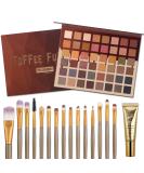 UCANBE Toffee Fusion 48 Colors Eyeshadow Palette + Brushes Set - Long Lasting, Highly Pigmented Makeup Kit - Buy Online on SooperMarket.com