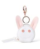 MOMINSIDE Pacifier Case Holder with Clip - Cute Rabbit Bag Charm - Holds 2 Pacifiers - White & Pink - Buy Online on SooperMarket.com