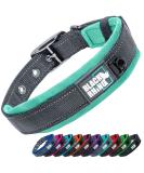 Black Rhino Comfort Collar - Super Soft Neoprene Dog Collar for All Breeds | Adjustable Reflective & Weatherproof (XL Aqua/Gray) - Buy Online on SooperMarket.com