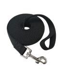 Nylon Training Dog Leash for Small Medium Large Dogs - 20ft Long Obedience Recall Lead for Camping - Black - Buy Online on SooperMarket.com
