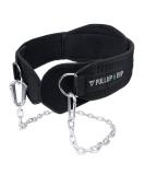 Pullup & DIP belt with chain and 3x carabiner dip belt including neoprene flaps as clothes protection weight belt Weighted Belt pull -up belt for calisthenics strength sport bodybuilding - Buy Online on SooperMarket.com