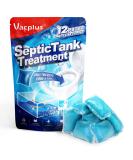 Vacplus Septic Tank Treatment 12 Pcs for 1-Year Supply, Dissolvable Septic Tank Treatment Packs with Easy Operation, Durable Biodegradable Septic Tank Treatment Enzymes for Wastes, Greases & Odors 12 Count (Pack of 1) - Buy Online on SooperMarket.com