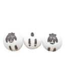 Pachamama Handmade XL Wool Tumble Dryer Balls 7cm 3 Pk Reduce Drying Time Save Energy Fabric Soften Reduce Static Reduce Wrinkles Unscented Long Life - Cute Sheep Pattern Felted by Hand Fair Trade - Buy Online on SooperMarket.com
