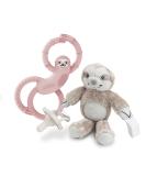 Dr. Brown's Baby Pacifier 0-6m with Soft Lovey Sloth and Teether - Pink - Buy Online on SooperMarket.com
