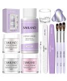 SAVILAND Acrylic Nail Kit for Beginners | Professional 15g Acrylic Powder & Liquid Monomer Set | Complete Acrylic Nail Brush & Forms | Perfect Gift for Nail Art Enthusiasts - Buy Online on SooperMarket.com