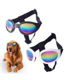 2 Pcs Dog Goggles Dog Sunglasses Dog Goggles Eye Protection Windproof Dog Glasses Anti-Fog Uv Protection Sun Glasses for Cat & Small Dogs (Black and White) - Buy Online on SooperMarket.com