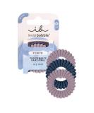 Invisibobble Power Hair tie Spirals made of plush in dark pink and blue - hair tie for sport extra strong - spiral hair tie - thick hair tie 3 pieces gray & blue - Buy Online on SooperMarket.com