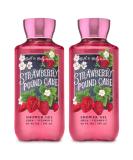 Bath and Body Works Strawberry Pound Cake Shower Gel 10 Oz 2 Pack (Strawberry Pound Cake) - Buy Online on SooperMarket.com