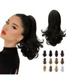 Sofeiyan 13 Long Curly Ponytail Extension - Natural Black | Clip-in Synthetic Hairpiece for Women - Buy Online on SooperMarket.com