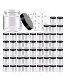 50 Pack 4 OZ Plastic Jars Round Clear Cosmetic Container Jars with Lids, Eternal Moment Plastic Slime Jars for Lotion, Cream, Ointments, Makeup, Eye shadow, Rhinestone, Samples, Pot, Travel Storage 4 Ounce - Buy Online on SooperMarket.com