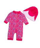 BONVERANO Baby Girls Swimsuit - Rose, 2-3 Years | UPF 50+ Sun Protection One Piece Swimwear - Buy Online on SooperMarket.com