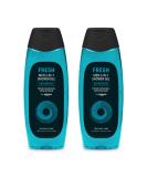 by Amazon Fresh 3in1 Shower Gel for Men 2 x 500 ml Fresh - Buy Online on SooperMarket.com