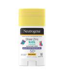 Neutrogena Sheer Zinc Oxide Kids Mineral Sunscreen Stick, Broad Spectrum SPF 50+ & UVA/UVB Protection & Water Resistant with Residue-Free, No-Mess Application, Oil- & Paraben-Free, 1.5 oz 1.50 Ounce (Pack of 1) - Buy Online on SooperMarket.com