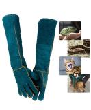 PeSandy Animal Handling Gloves Bite Proof, 60CM Durable Bite Resistant Gloves for Bathing,Grooming,Welding, Handling Dog/Cat/Bird/Snake/Parrot/Lizard/Reptile- Scratch/Bite Resistant Protection Gloves - Buy Online on SooperMarket.com