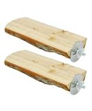 Niteangel Parrot Cage Perch, Wooden Platform for Birds 2 Packs - Buy Online on SooperMarket.com