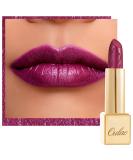 Oulac lipstick metallic gloss finish plum glitter lipstick with long-lasting 3D gloss intense color creamy and damp formula vegan & cruelty-free 4.3g (04) Sugar plum metallic plum - Buy Online on SooperMarket.com