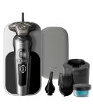 Philips Shaver Series 9000 Prestige SP9885/35 - Wet/Dry Electric Shaver, SkinIQ Technology, Beard Styler, Nose Trimmer, Qi Charging - Bright Chrome - Buy Online on SooperMarket.com