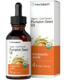 Organic Cold Pressed Pumpkin Seed Oil 4 oz | 100% Pure Extra Virgin | Vegetarian, Non-GMO, Gluten Free | for Hair and Face by Horbaach - Buy Online on SooperMarket.com