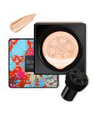 Mushroom Head Air Cushion CC Cream BB Cream Moisturizing Concealer Full Coverage Oil Control Long-Lasting Waterproof BB Cream Liquid Foundation Lightweight Flawless Brightening Makeup (Natural) 20 g (Pack of 1) Natural - Buy Online on SooperMarket.com