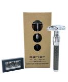 Buy Parker 92R Graphite Gray Heavyweight Double Edge Safety Razor for Men - Includes 5 Premium Blades | International Shipping Available - Buy Online on SooperMarket.com
