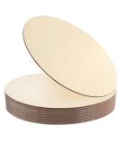 12Pcs 12 Inch Unfinished Wood Circles for Crafts - DIY Wooden Rounds for Door Hanger, Sign, Painting, Christmas Decor - Buy Online on SooperMarket.com
