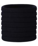 20 Large Black Stretch Hair Ties for Thick, Heavy, and Curly Hair - 5cm Diameter, 1cm Width - Buy Online on SooperMarket.com