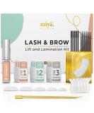 MIYA LASH 2 in 1 Lash Lift & Brow Lamination Kit - Professional Salon Results | Instant Fuller Eyebrows & Eyelashes | Lasts 8 Weeks | LVL Perm Laminate | Includes Silicone Shields & Lash Picks - Buy Online on SooperMarket.com