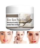 Rice Raw Pulp Cream - Hydrating Facial Moisturizer with Applicator Spoon | 1.69 Oz Day & Night Skin Care for Smooth Radiant Complexion - Buy Online on SooperMarket.com