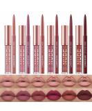 SUMEITANG 12Pcs Lip Liner and Lipstick Makeup Set: 6 Matte Nude Liquid Lipstick and Matching Lipliner Pencil Bundle - Waterproof, Long Lasting Lipgloss for Girls & Women - Lips Makeup Gift Set - Buy Online on SooperMarket.com