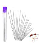 18 Pieces Beading Needles, 6 Sizes Seed Beads Needles Big Eye Beading Needles Collapsible Beading Needles Set for Jewelry Making with Needle Bottle - Buy Online on SooperMarket.com
