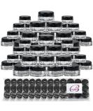 144 Pieces Beauticom 5G Clear Square Jars with Black Lids - BPA Free Containers for Scrubs Oils Creams & Lotions Ideal for International Shipping - Buy Online on SooperMarket.com