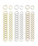 Nydotd 180 Pieces Hair Rings Braid Rings Hair Loop Clips Hair Hoops, 3 Colors, 2 Sizes Women Fashion Hip-Hop DIY Braid Rings Hair Clip Accessories for Hair and Dreadlocks 180 Piece Set Silver, Gold, KC Gold - Buy Online on SooperMarket.com