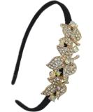 siskok rhinestone headbabd crystal hair bands for women girls elegant women's hair band three leaves hairband Bling Fashion headband  One Size - Buy Online on SooperMarket.com